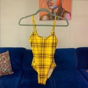 Ethika “Wild Plaid” Bodysuit - Size Medium